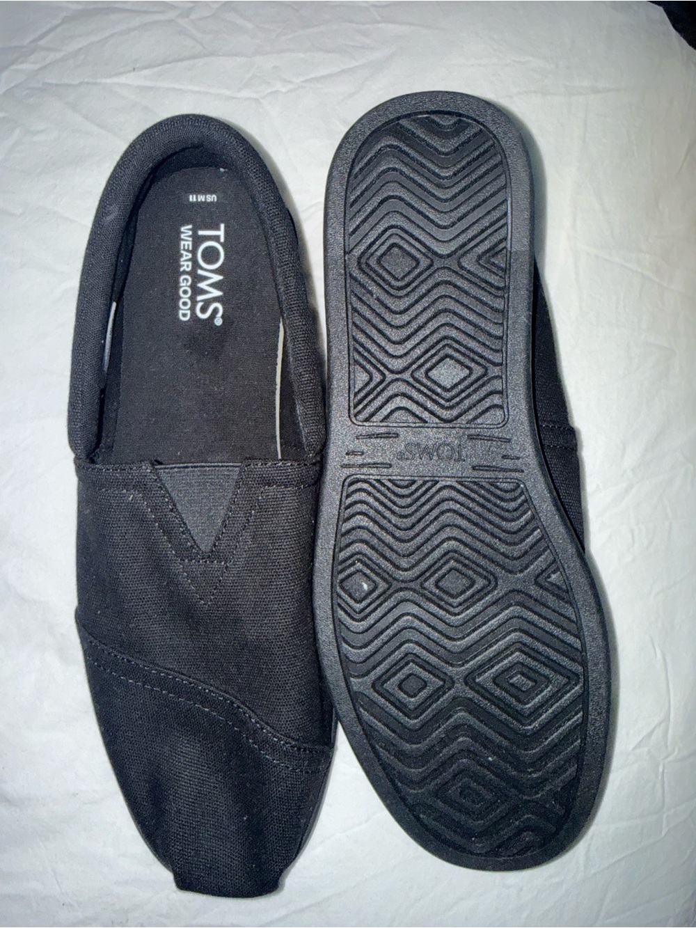 Toms Black Men’s Classic Canvas Slip-Ons